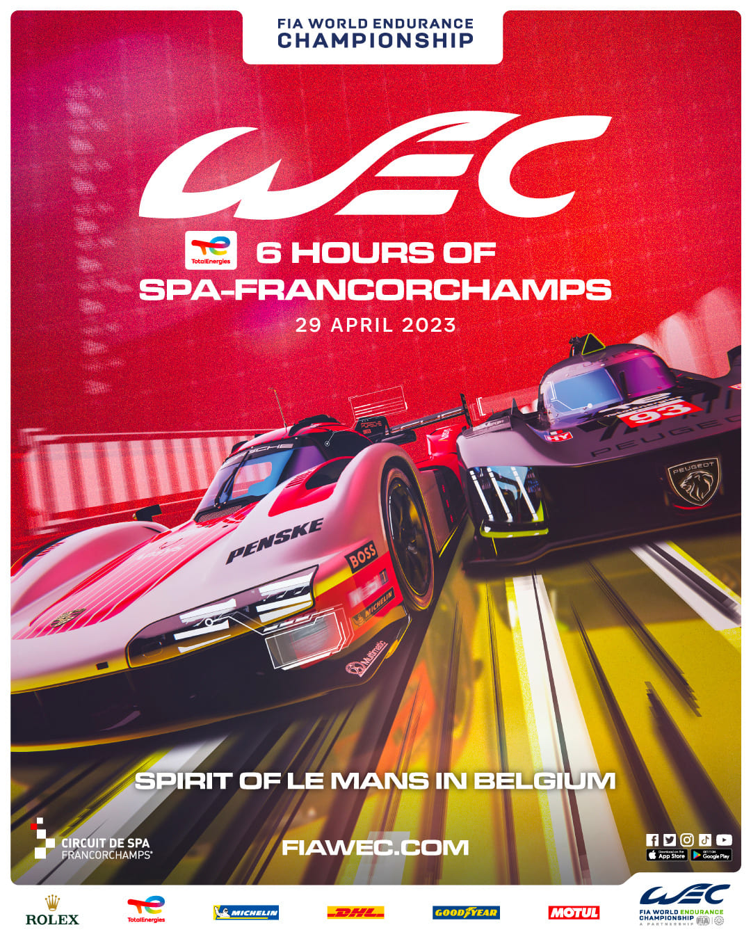 WEC 2023 Calendar FIA World Endurance Championship Home Decor